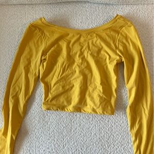 yellow athletic top